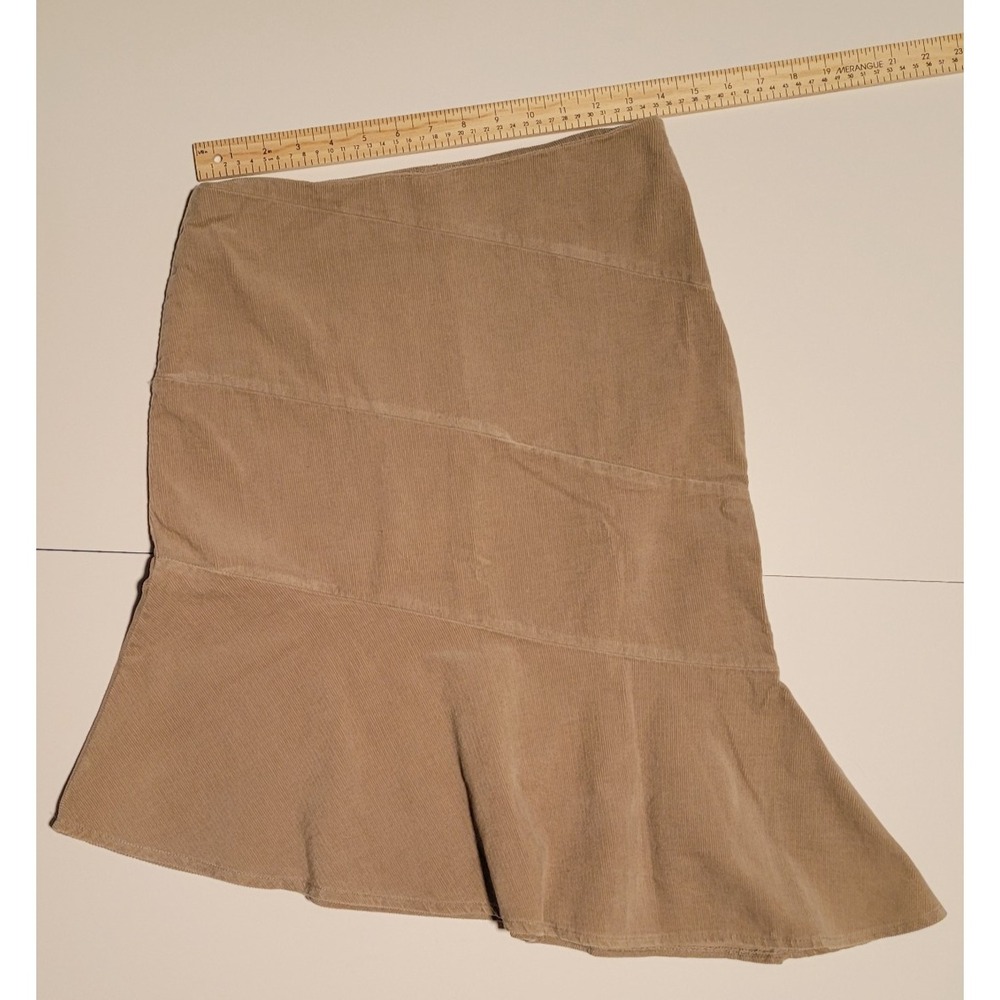 Smart Set Beige Polyester Dress Skirt Size 5 Side‎ Zipper Knee Length - Picture 3 of 5